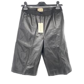 Autre Marque-LOULOU STUDIO  Shorts T.International XS Leather-Black