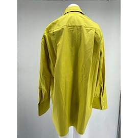 Autre Marque-NON SIGNE / UNSIGNED  Tops T.International S Cotton-Yellow