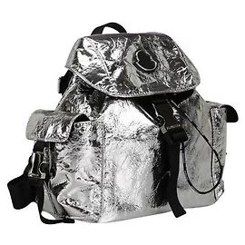 MONCLER  Backpacks T.  Leather Silvery