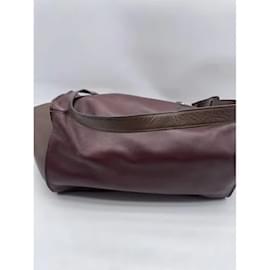 Céline-CELINE  Handbags T.  Leather-Dark red
