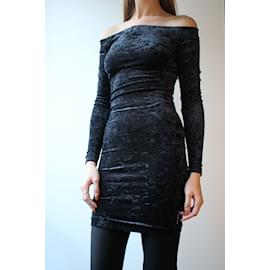 Balenciaga-BALENCIAGA  Dresses T.fr 38 velvet-Black