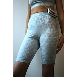 Fendi-Shorts Fendi T.FR 40 Polyester-Bleu