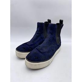 Louis Vuitton-LOUIS VUITTON  Boots T.EU 37 Pony-style calfskin-Navy blue