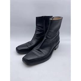 Autre Marque-GIA COUTURE  Ankle boots T.eu 38 Leather-Black