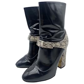 Gucci-GUCCI  Ankle boots T.eu 37 Patent leather-Black