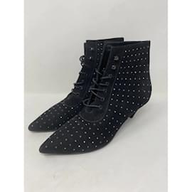 Saint Laurent-SAINT LAURENT  Ankle boots T.eu 39 Suede-Black