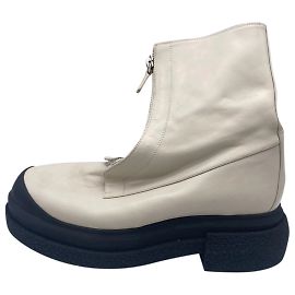 STUART WEITZMAN Ankle boot T.US 8.5 couro de vaca Cru