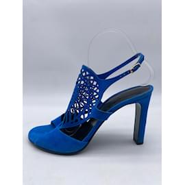 Hermès-HERMES  Sandals T.eu 39 Suede-Blue