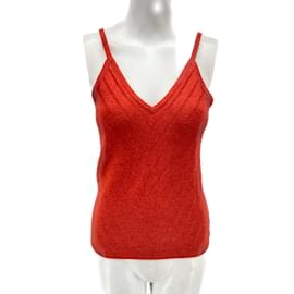 Chanel-CHANEL  Tops T.fr 40 cashmere-Red