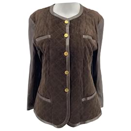 Chanel-CHANEL  Jackets T.fr 40 Leather-Brown