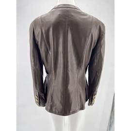 Chanel-CHANEL  Jackets T.fr 40 Leather-Brown