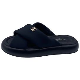 CHANEL  Mules & clogs T.eu 39 cloth Black