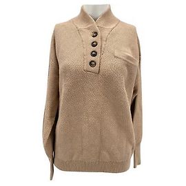 Autre Marque LUNYA Strickwaren T.International XS Baumwolle Beige