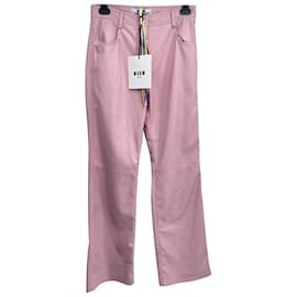 Msgm-MSGM  Trousers T.fr 38 Polyester-Pink