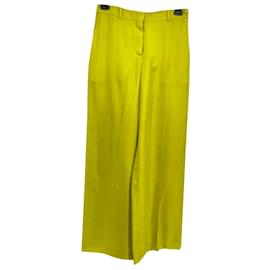 Nina Ricci-NINA RICCI  Trousers T.fr 36 silk-Yellow
