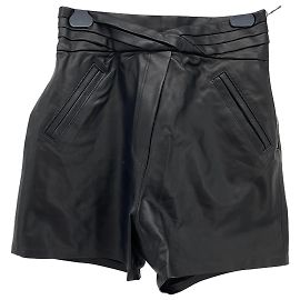 Short RTA T.fr 36 cuir de vachette Noir
