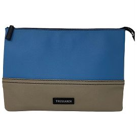 TRUSSARDI  Clutch bags T.  Leather Blue
