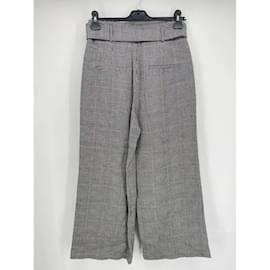 Veronica Beard-VERONICA BEARD  Trousers T.US 4 Linen-Grey