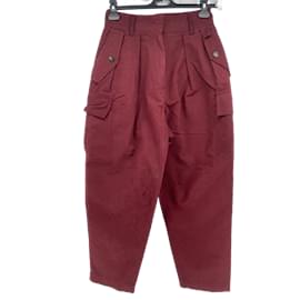 Laurence Bras-LAURENCE BRAS Pantalon T.0-5 1 cotton-Rouge