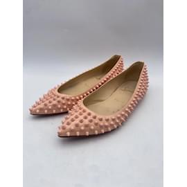Christian Louboutin-CHRISTIAN LOUBOUTIN  Ballet flats T.eu 37 Leather-Pink