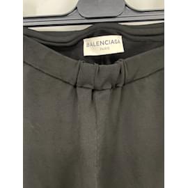 Balenciaga-BALENCIAGA Pantalone T.fr 36 Viscosa-Nero
