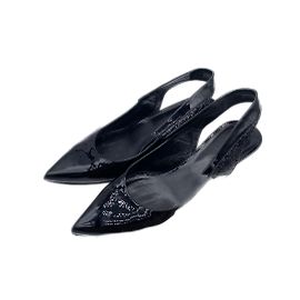 Céline CELINE  Sandals T.eu 38 Patent leather Black