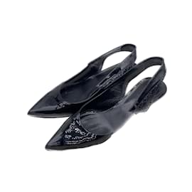 Céline-CELINE  Sandals T.eu 38 Patent leather-Black