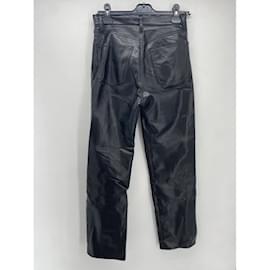 Autre Marque-AGOLDE  Trousers T.International S Leather-Black