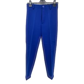 Balenciaga-BALENCIAGA Pantalone T.fr 36 WOOL-Blu