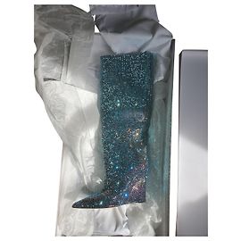 Botas de cano alto com aplicações exclusivas Jimmy Choo Blake Multicor