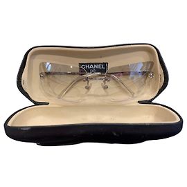 Gafas de sol Chanel plateadas de acetato Plata
