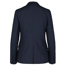 Stella Mc Cartney-Stella McCartney Single-Breasted Flap Pocket Blazer-Blue