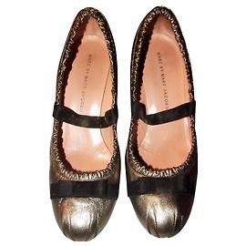 MARC BY MARC JACOBS PUMPS SALOME GOLD ANTIQUE SMALL KNOTS BLADE ANTH T 39 Metallic