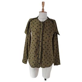 Autre Marque Camicia Semina in seta verde CUSTOMMADE Verde