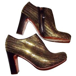 MARC BY MARC JACOBS BOOTS LOWBOOTS BOOTIES GOLD ANTIQUE S 38.5 Golden