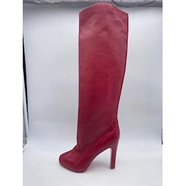 Christian Louboutin-CHRISTIAN LOUBOUTIN  Boots T.eu 39 Leather-Red