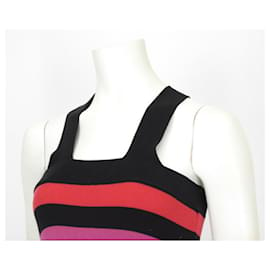 Sonia Rykiel pour H&M-SONIA RYKIEL FOR H&M PIMA WOOL DRESS BAYADERE CROSSED STRAPS TM T 38/40-Multiple colors