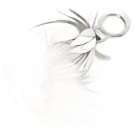 Fendi-Fendi Bijoux de sac Pompon-White