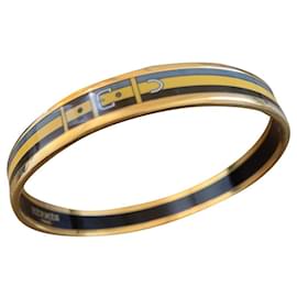 Hermès-Hermès enamel bracelet-Gold hardware