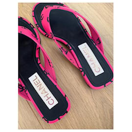 Chanel-Sandals-Black,Pink