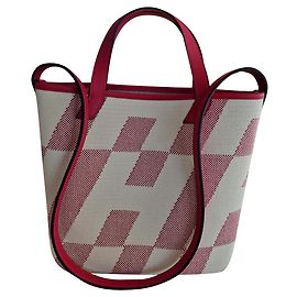 Hermès BOLSA DE LONA H Lentamente Rosa