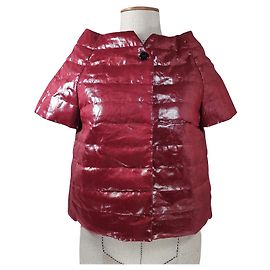 Veste Herno Rouge en Lin Taille 40 Rouge
