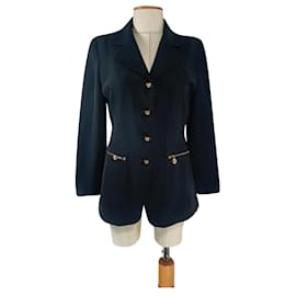 MCM Black Blazer Polyester Black