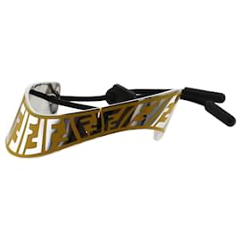 Fendi-Vertigo FF Plate Wave Bangle-Yellow