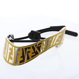 Fendi-Vertigo FF Plate Wave Bangle-Yellow