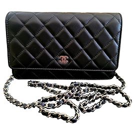 Chanel Portafoglio a catena Nero