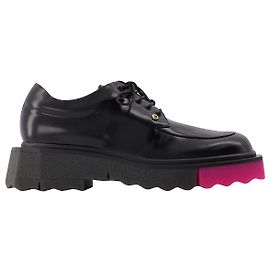 Off White Calf Sponge Derby 1000 Sapatilhas pretas sem cor Preto