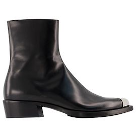 Punk Boots - Alexander McQueen - Leather - Black Black