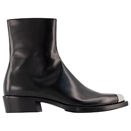 Alexander Mcqueen-Punk Boots - Alexander McQueen - Leather - Black-Black