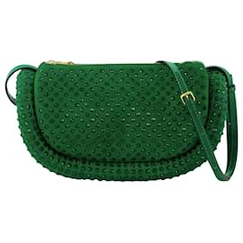 JW Anderson-The Bumper-12 Bag - J.W. Anderson - Suede - Green-Green